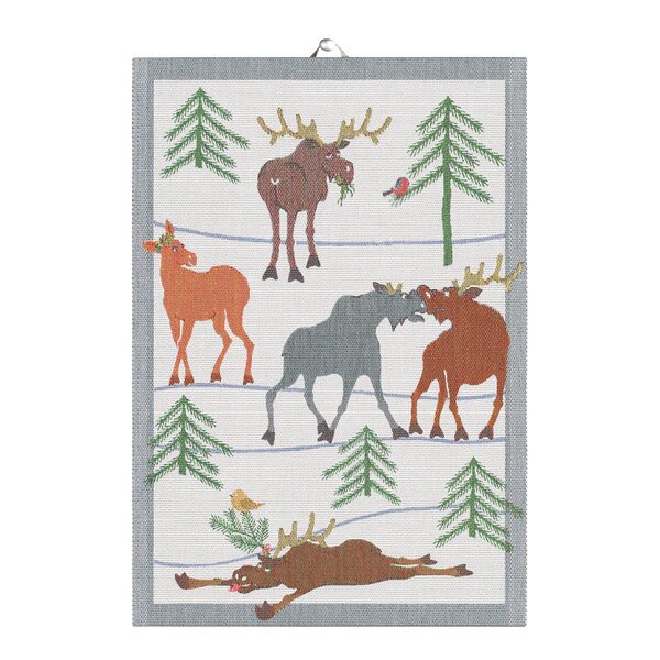 Ekelund Clumsy Moose håndkle 35x50 cm