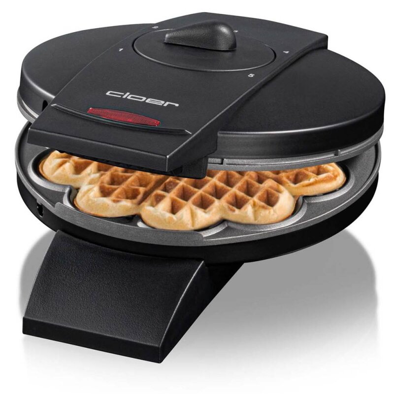 Cloer Cloer Waffle vaffeljern CL1620 svart