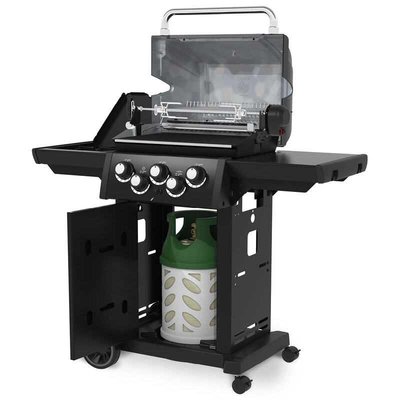 Broil King Royal 390 Shadow gassgrill med rotisseri og sidebrenner