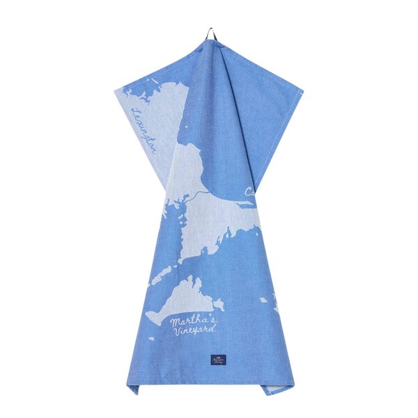 Lexington Kjøkkenhåndkle 70x50 cm "Cape Cod" hvit/blå