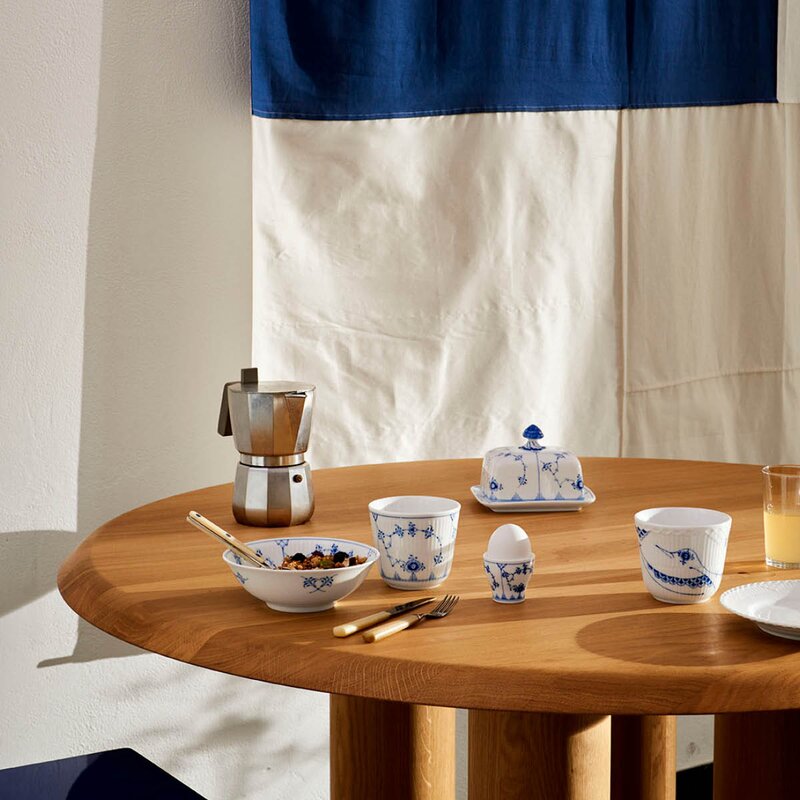 Royal Copenhagen Musselmalt Riflet eggeglass