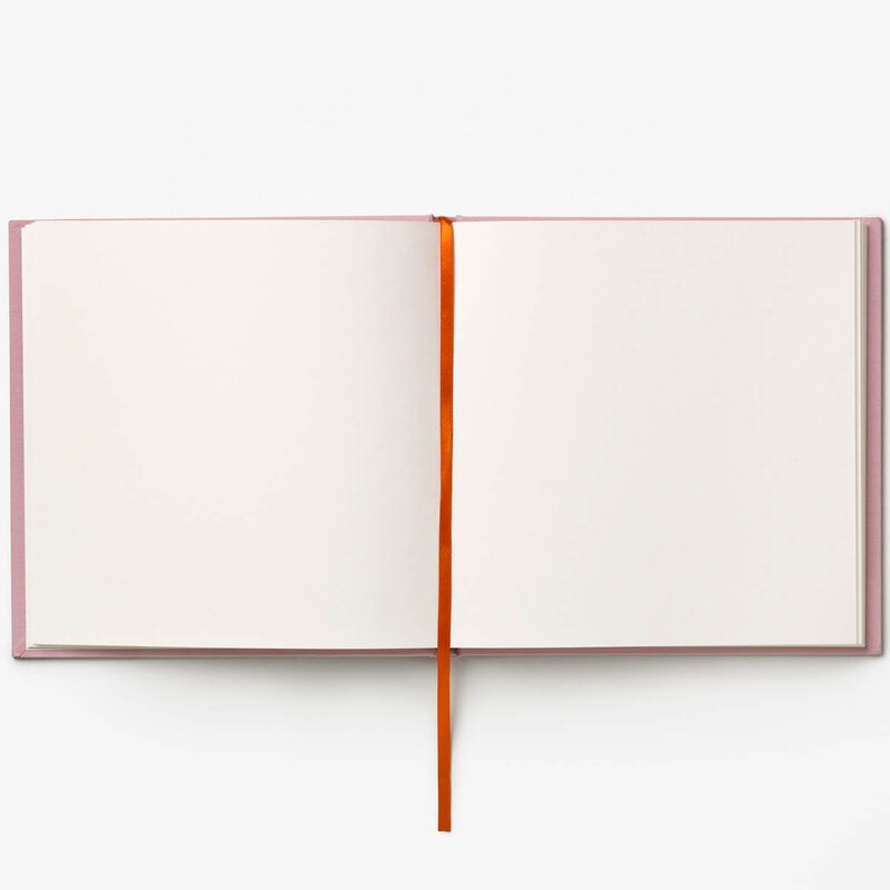 Printworks Gjestebok 23x24 cm Rosa/Rust