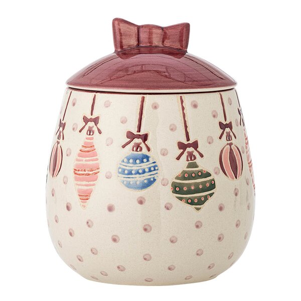 Bloomingville Ornamentia krukke med lokk 15 cm multi