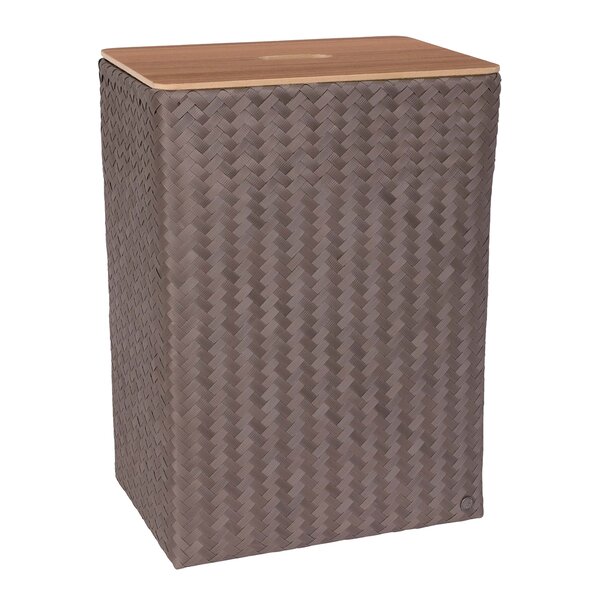 Handed By Grand superb skittentøyskurv m/lokk 44x31x60 cm taupe