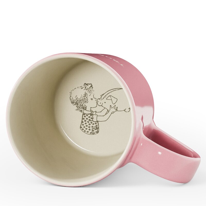 Design House Stockholm Lindgren krus 35 cl "Tänk för att jag" rosa