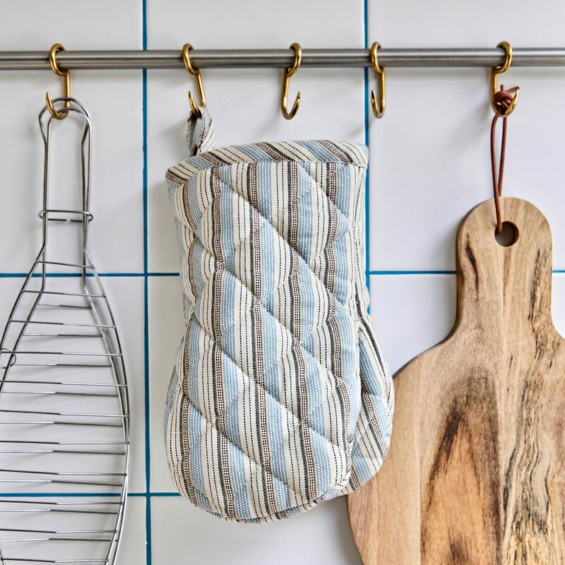 House Doctor Chef ovnvott 24x14 cm 2 stk blå/sand