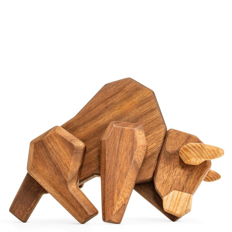 FableWood Tyr trefigur 15 cm valnøtt/ask