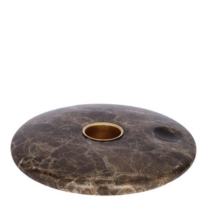 Uyuni Lighting Chamber lysestake 11,6x2,3 cm brun/marmorert