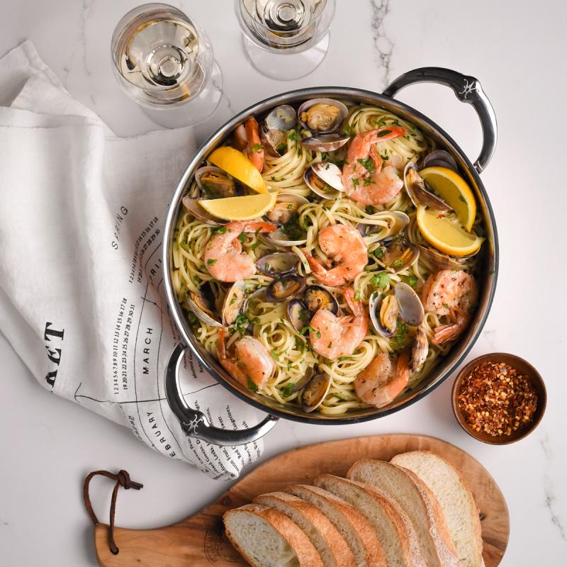 Hestan Copperbond sauteuse med lokk 3,3L kobber