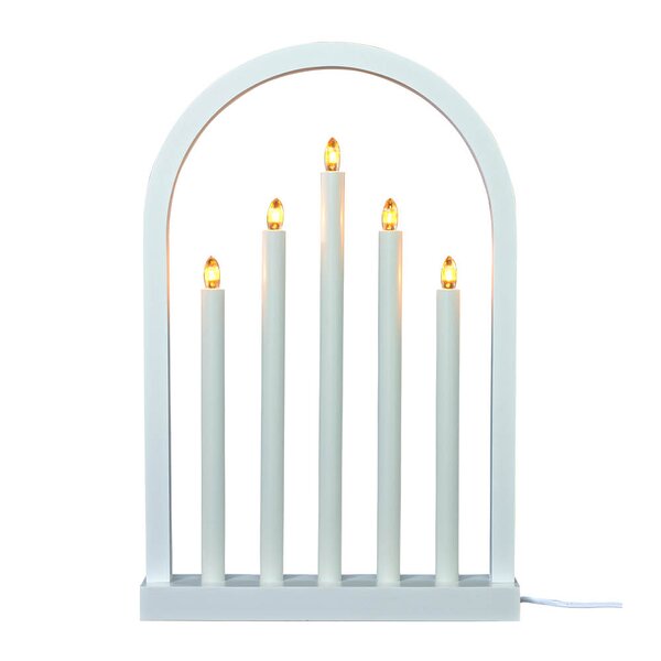 Aneta Lighting Oslo adventsstake 49 cm hvit