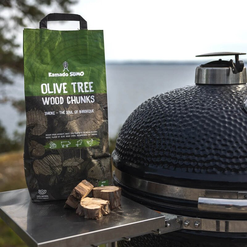 Kamado SUMO Olive Tree Wood Chunks røykeved 3 kg oliventre