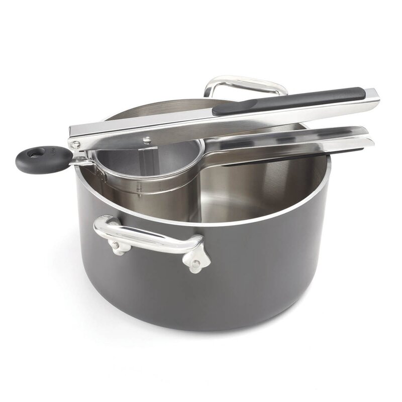 Oxo Potetmoser 33 cm rustfritt stål/svart