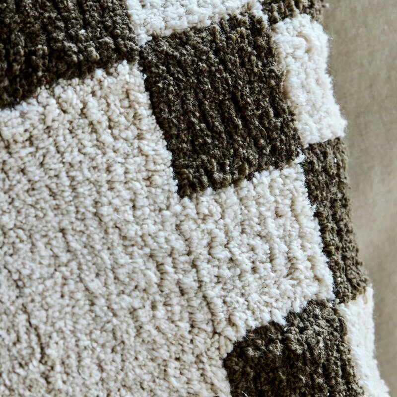 House Doctor Putetrekk Chess 50x50 cm grønn/off-white