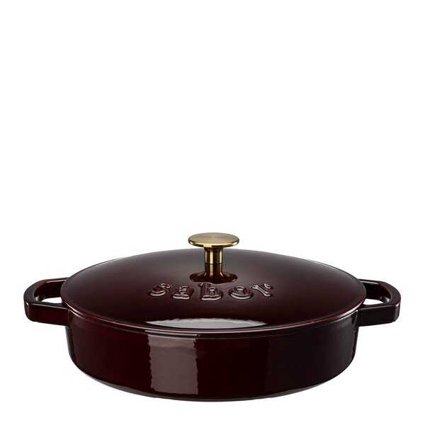 Sabor Classic buffetgryte 3,5L støpejern Zinfandel Brass