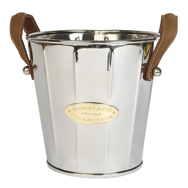 Culinary Concepts Heritage vinkjøler med lærhåndtak sølv