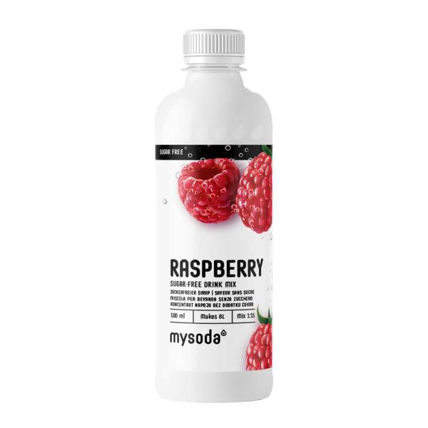 MySoda Drinkmix smak Bringebær sukkerfri 500 ml