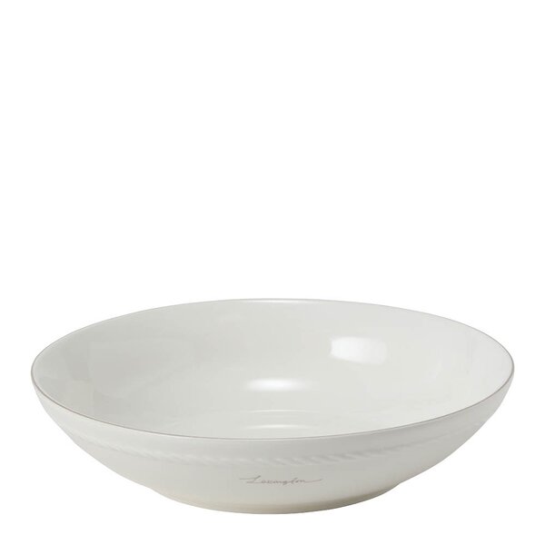 Lexington Icons skål medium 22x5 cm hvit/beige