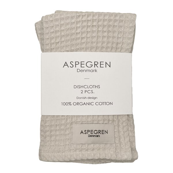 Aspegren North kjøkkenklut 30x35 cm 2 stk light beige