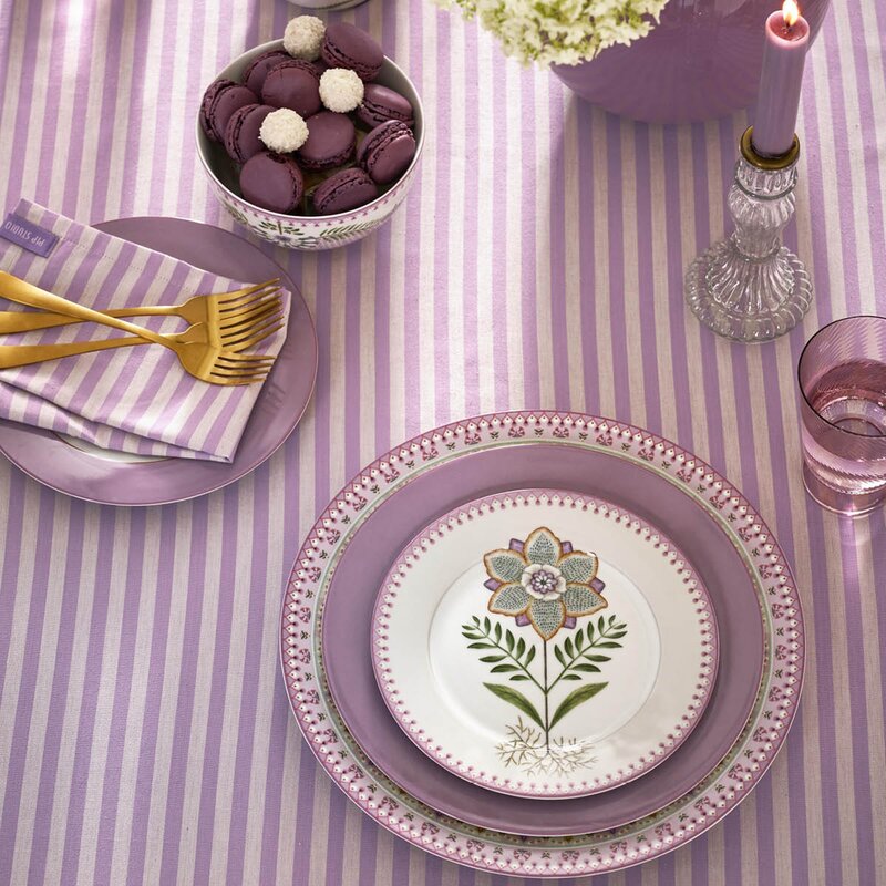 Pip Studio Lily & Lotus frokostsett 3 deler multi