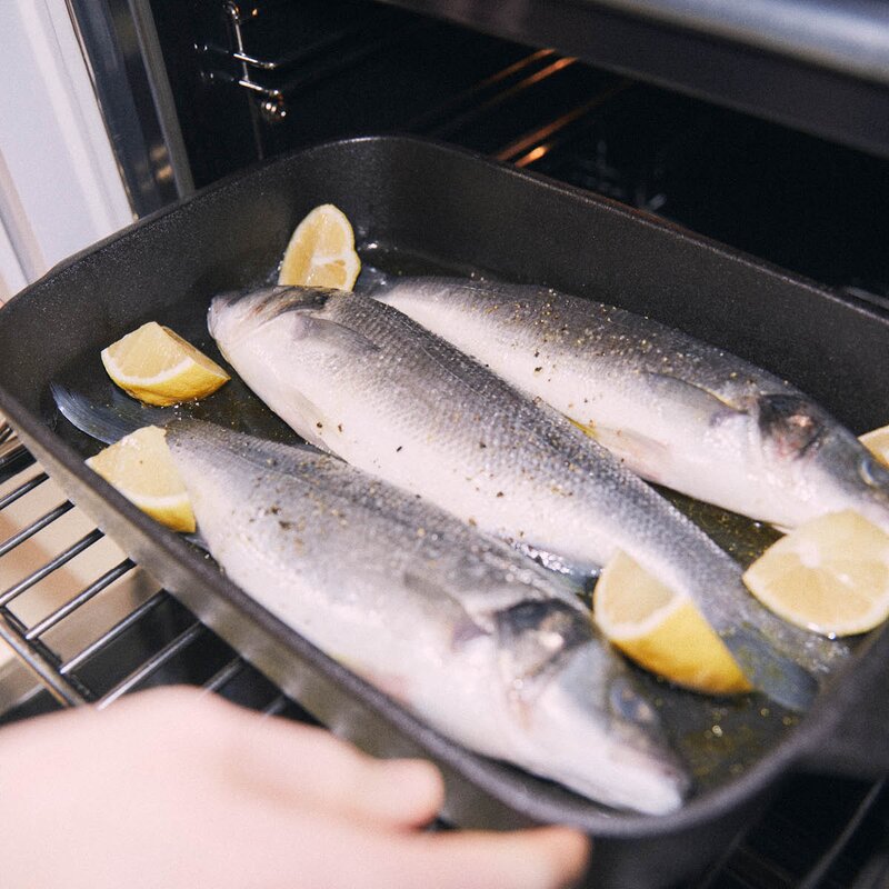 Rosendahl Ovnsfast fat cook with love 40x25,5 cm grå