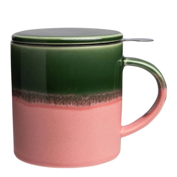 Tranquillo Industrial kopp med tesil og lokk 41 cl grønn