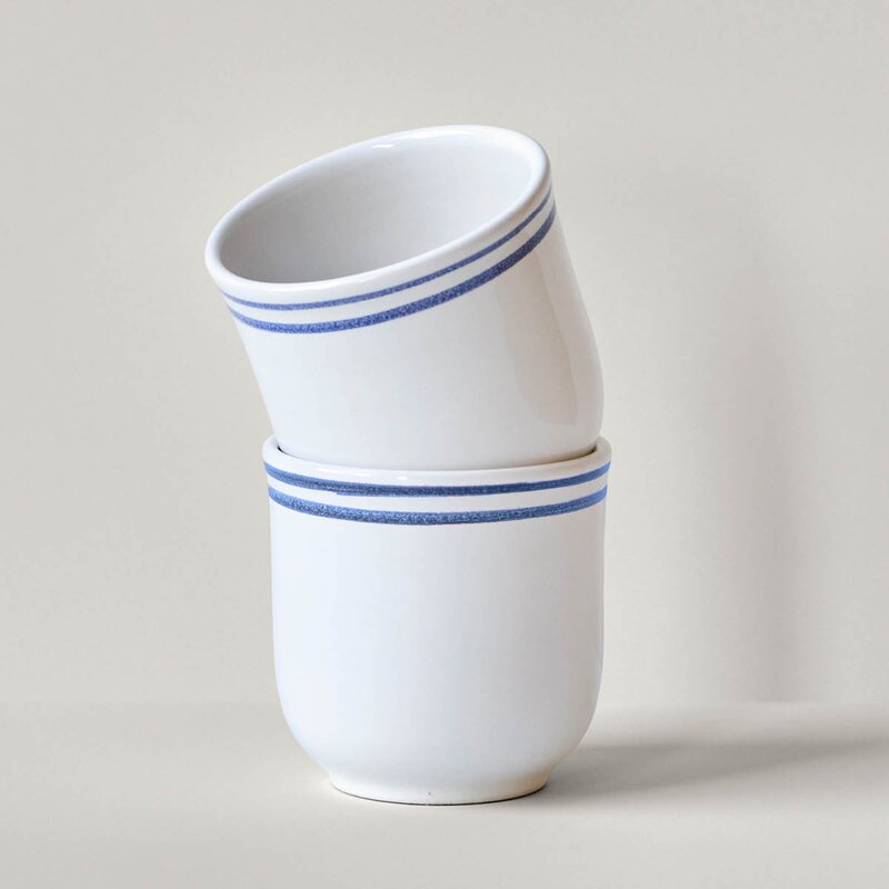 Nicolas Vahé Bistro krus 30 cl 2 stk blå/hvit