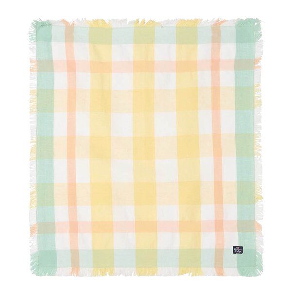 Lexington Serviett lin/bomull 50x50 cm gul/hvit/grønn rutete