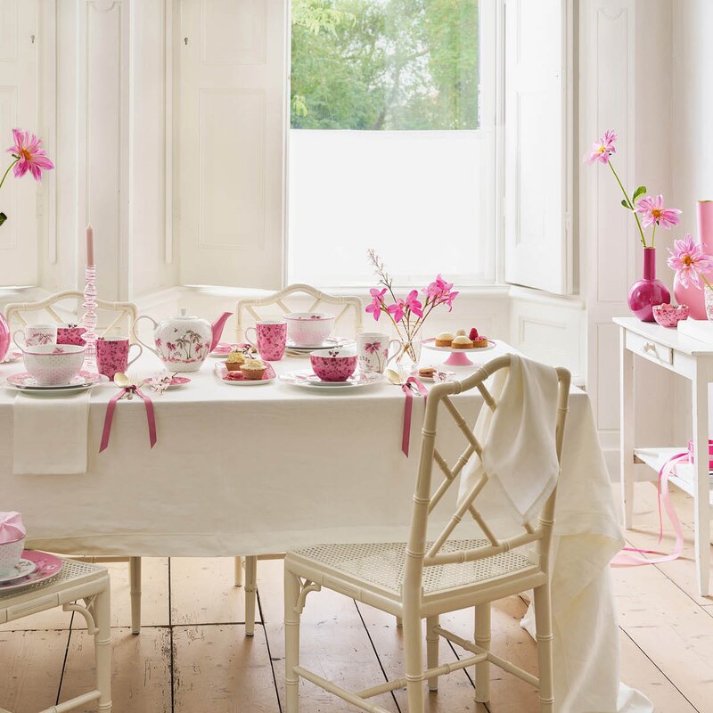 Pip Studio Jolie Dots tallerken 26,5 cm gull/rosa