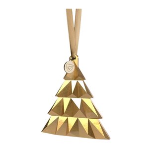 Orrefors Annual Ornament 2026 tall 21K gull