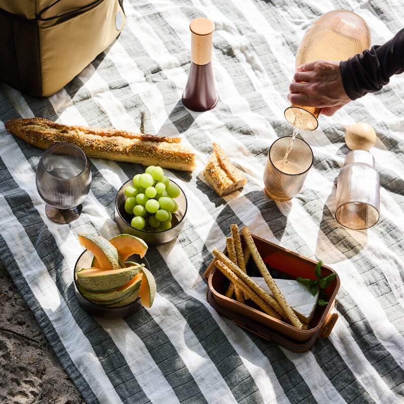 Sagaform Billi ølglass 50 cl 4 stk brun