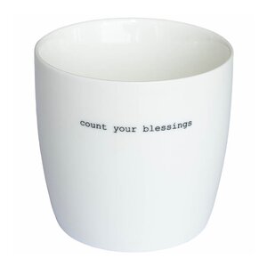 Sögne Home Krus Count your blessings 30 cl hvit