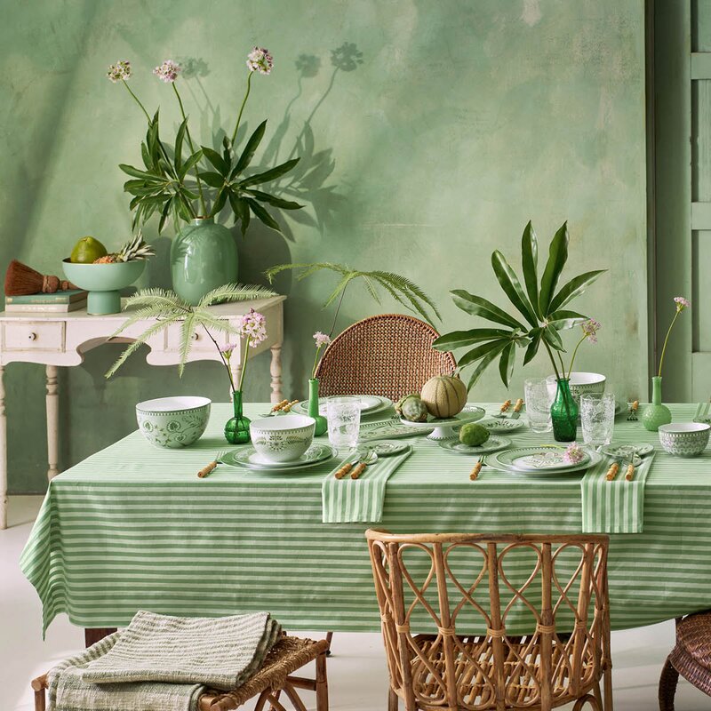 Pip Studio Lily & Lotus frokostsett 3 deler lysegrønn