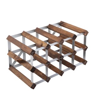 The Swedish Wine Rack Factory Vinstativ 12 flasker montert mørk eik