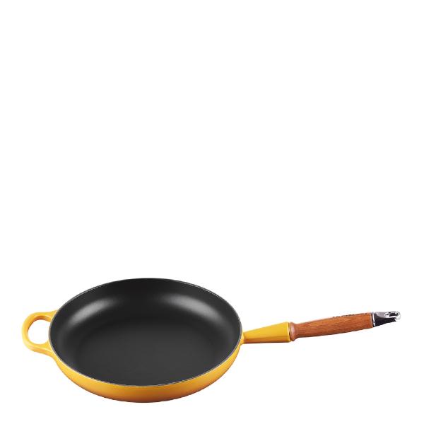 Le Creuset Signature stekepanne med trehåndtak 28 cm nectar