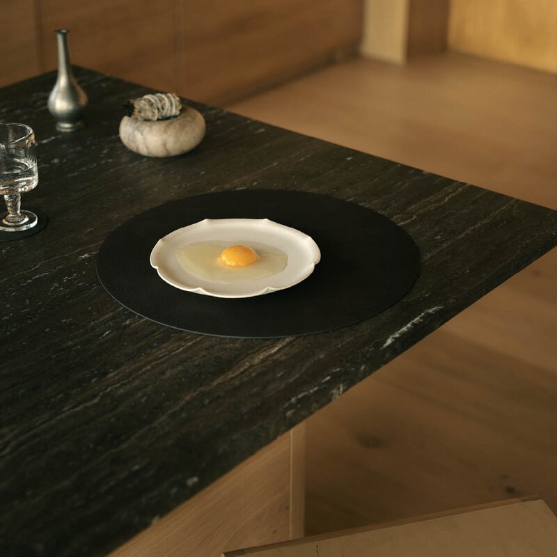 LIND DNA Circle Corduroy glassbrikke 10 cm Black Ink