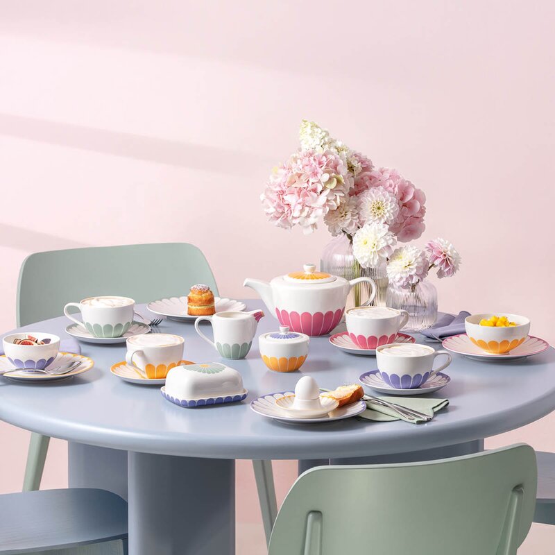 Villeroy & Boch Fleur cassis cappuccinokopp 30 cl rosa