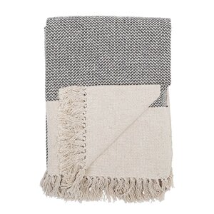 Bloomingville Pledd Sefanit 160x130 cm grå