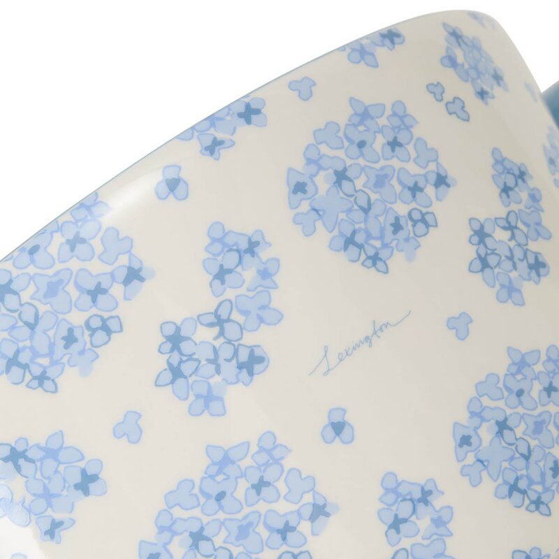 Lexington Blomsterpotte 15x30 cm blå/hvit blomstermønster
