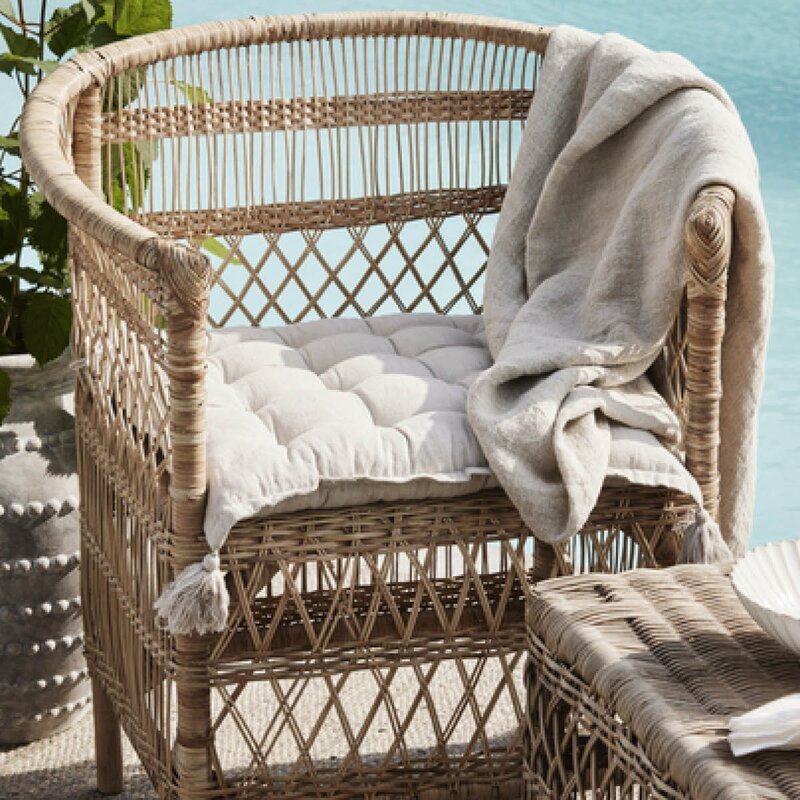 Lene Bjerre Felima pute 45x45 cm hvit