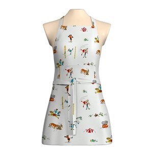 Arvidssons Textil Pippi på cirkus barneforkle hvit