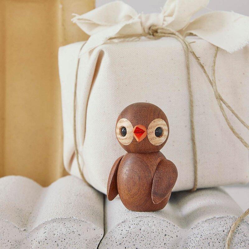 Spring Copenhagen Spring Birds trefigur 6,5 cm trendy thermo ash