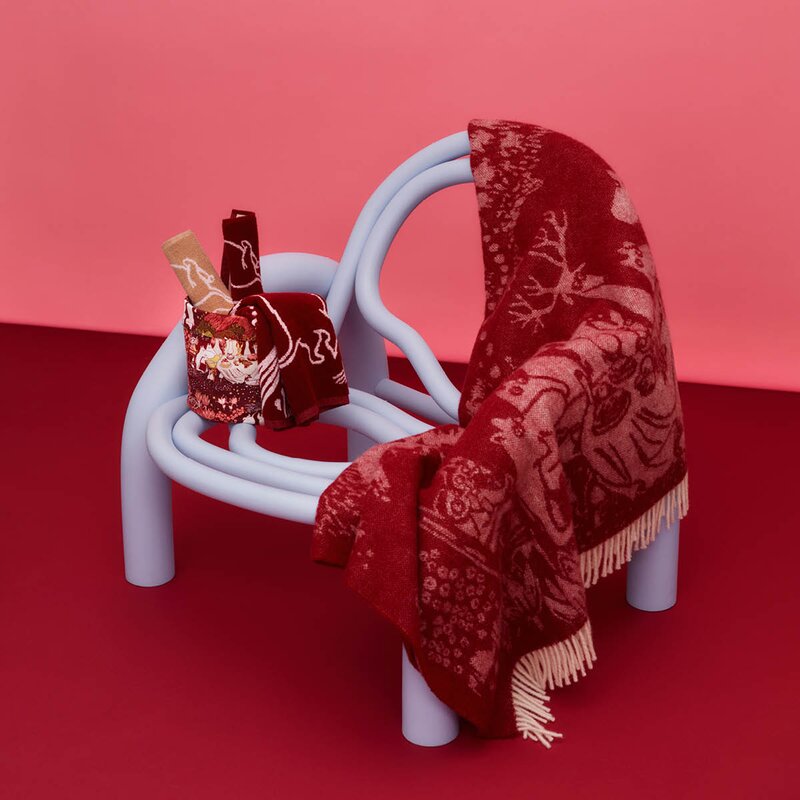 MoominArabia Mummi ullpledd 130x170 cm Festlige stunder