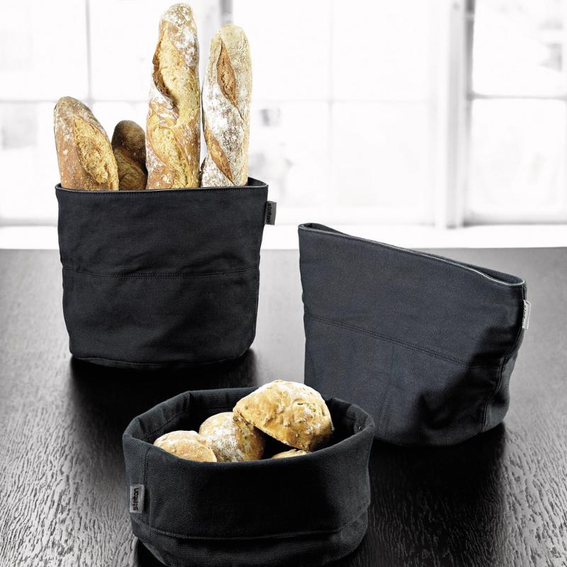 Stelton Classic brødpose stor 21x23 cm svart