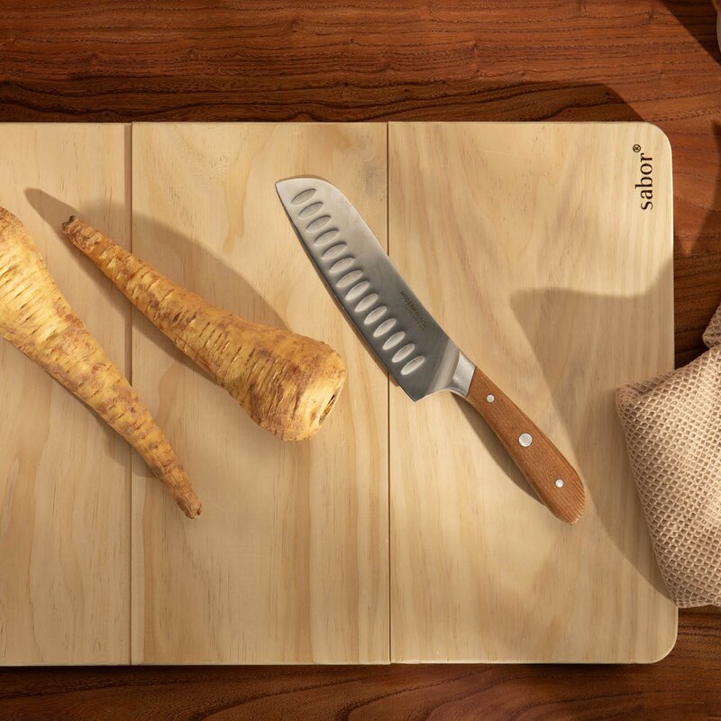 Sabor Trevig skjærefjøl 37x37 cm 2 deler accoya