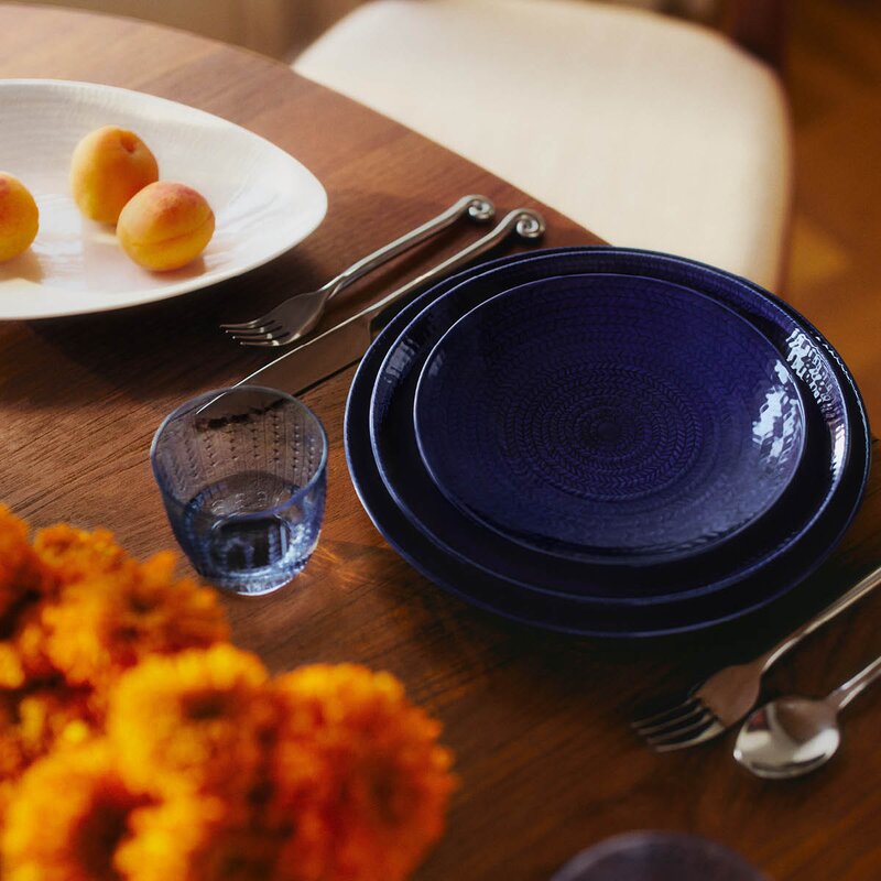 Rörstrand Blå Eld tallerken 23 cm blå