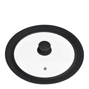 Modern House Rix grytelokk 16/18/20 cm svart klart glass