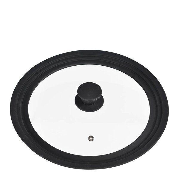 Modern House Rix grytelokk 16/18/20 cm svart klart glass