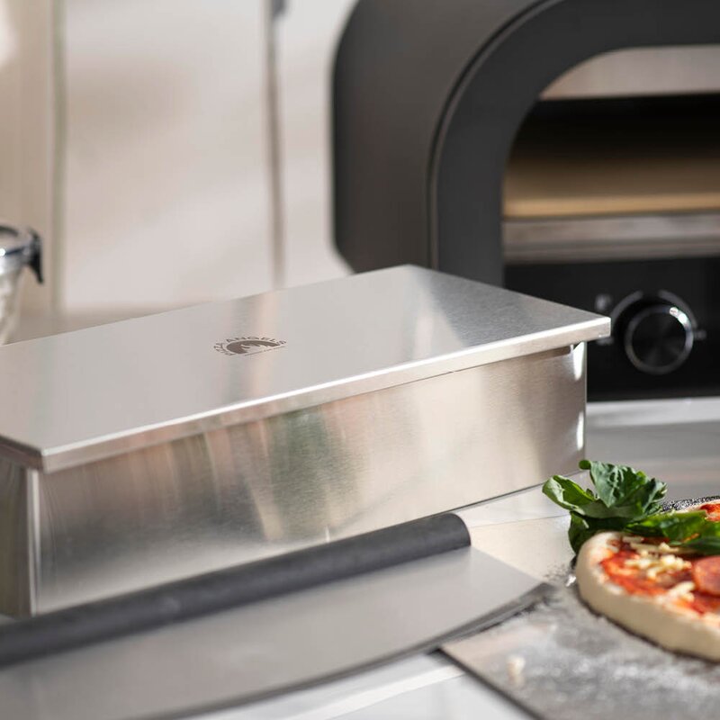 Modern House Pizza Angels toppingboks 2L børstet stål