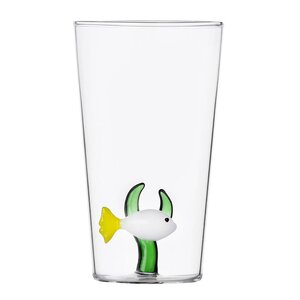 Ichendorf Milano Marine garden longdrinkglass 45 cl hvit fisk i grønn tang