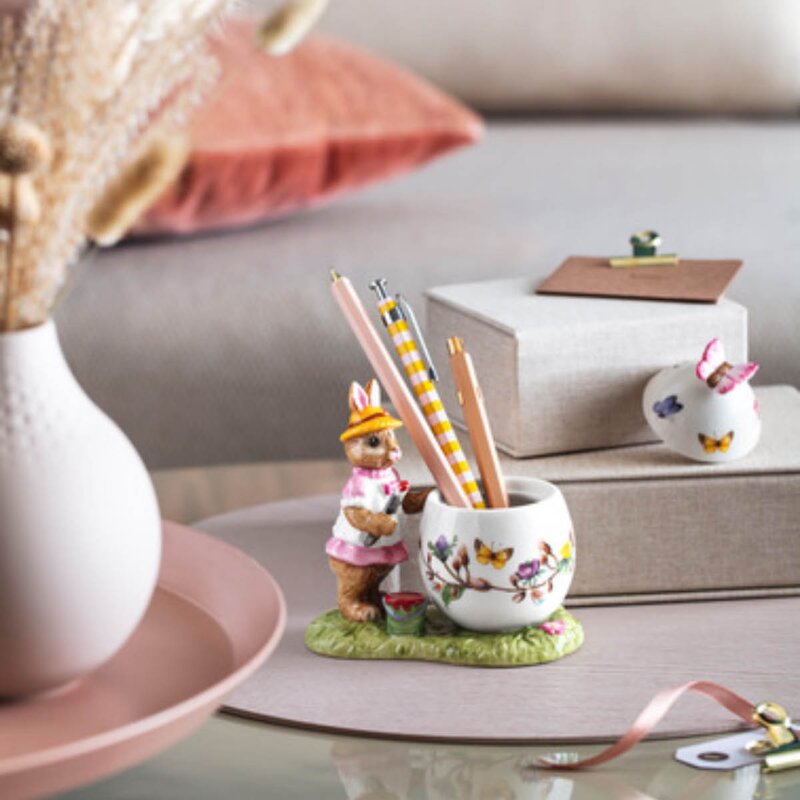 Villeroy & Boch Bunny Tales Anna påskeegg rund krukke 11x7 cm 9 cl rosa